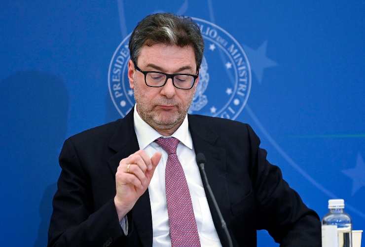 Il ministro dellÕEconomia, Giancarlo Giorgetti