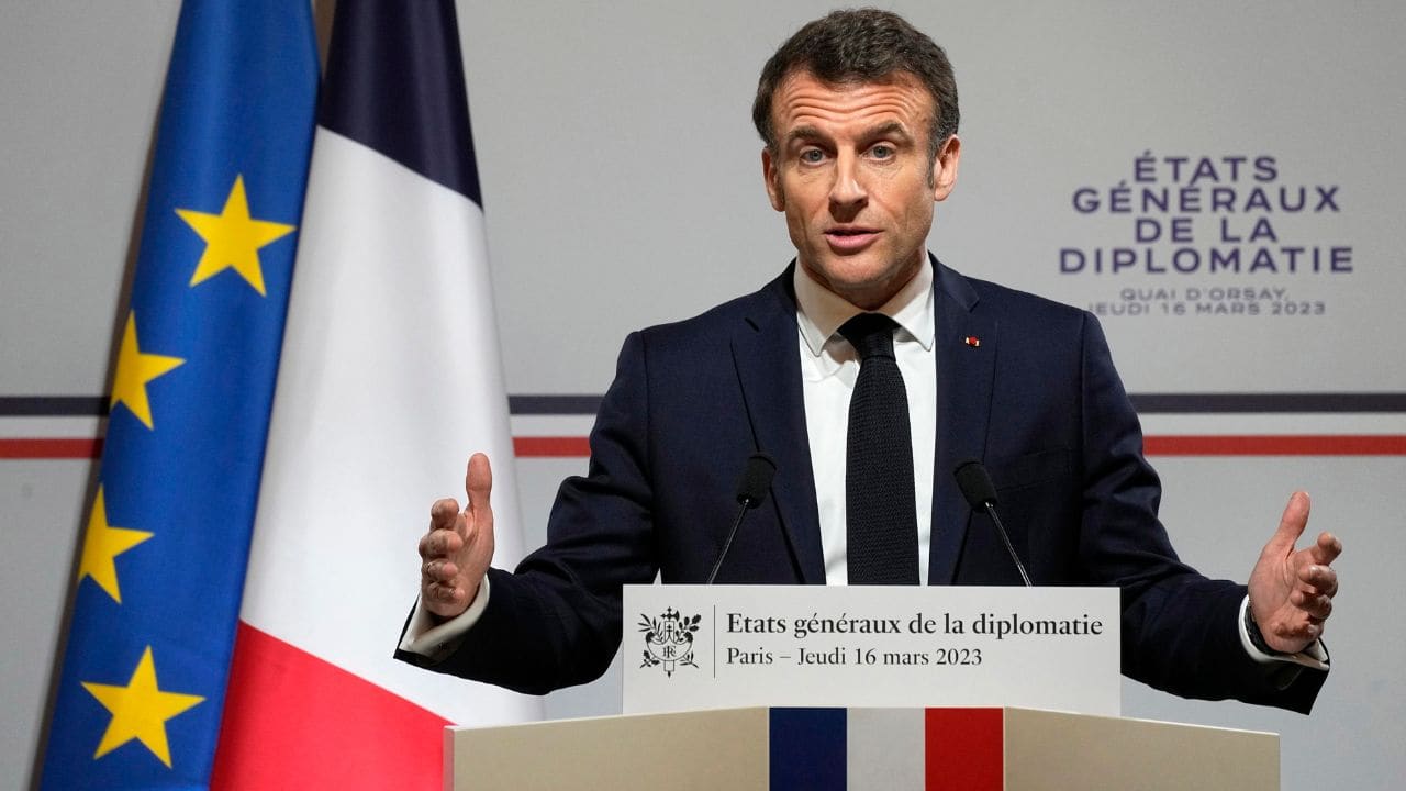 Il presidente francese Emmanuel Macron