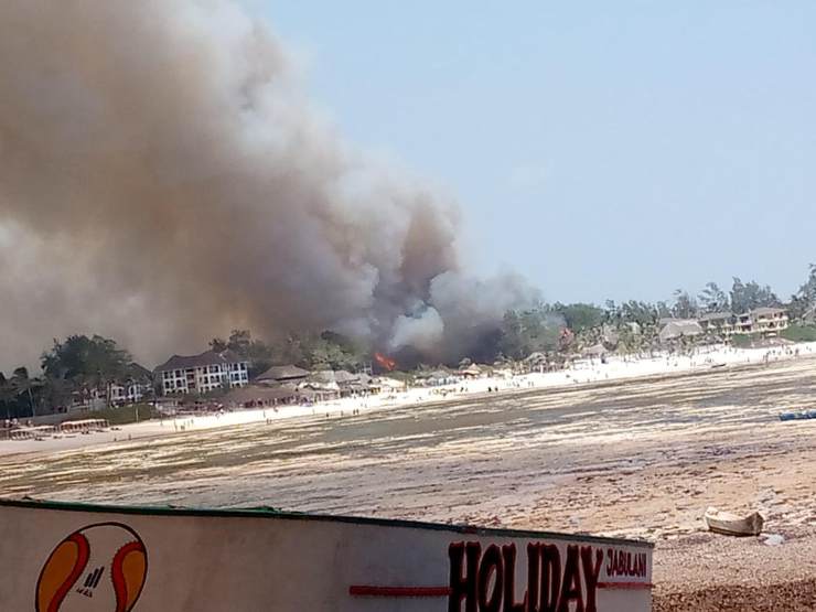 Incendio nel resort in Kenya
