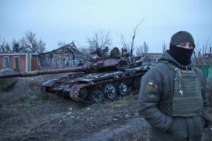 Militari ucraini a Bakhmut