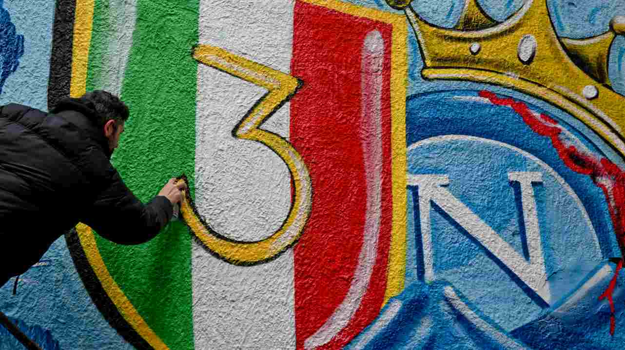 Murales festa scudetto Napoli