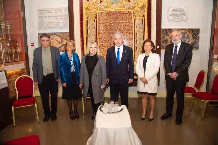 Netanyahu e comunità ebraica a Roma