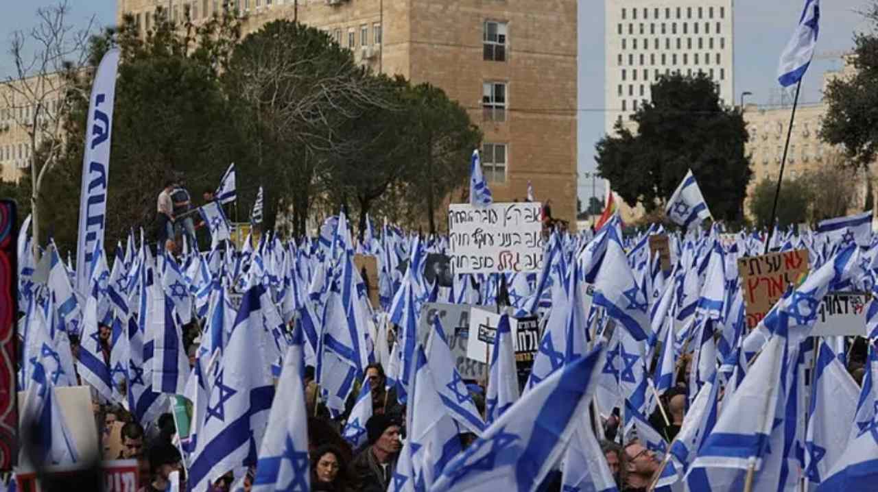 Protesta a Israele contro la riforma 