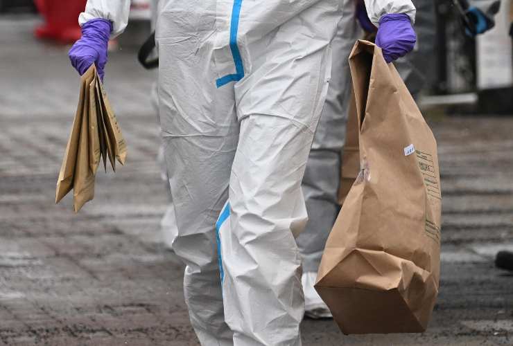 Raccolta di prove sul luogo della sparatoria