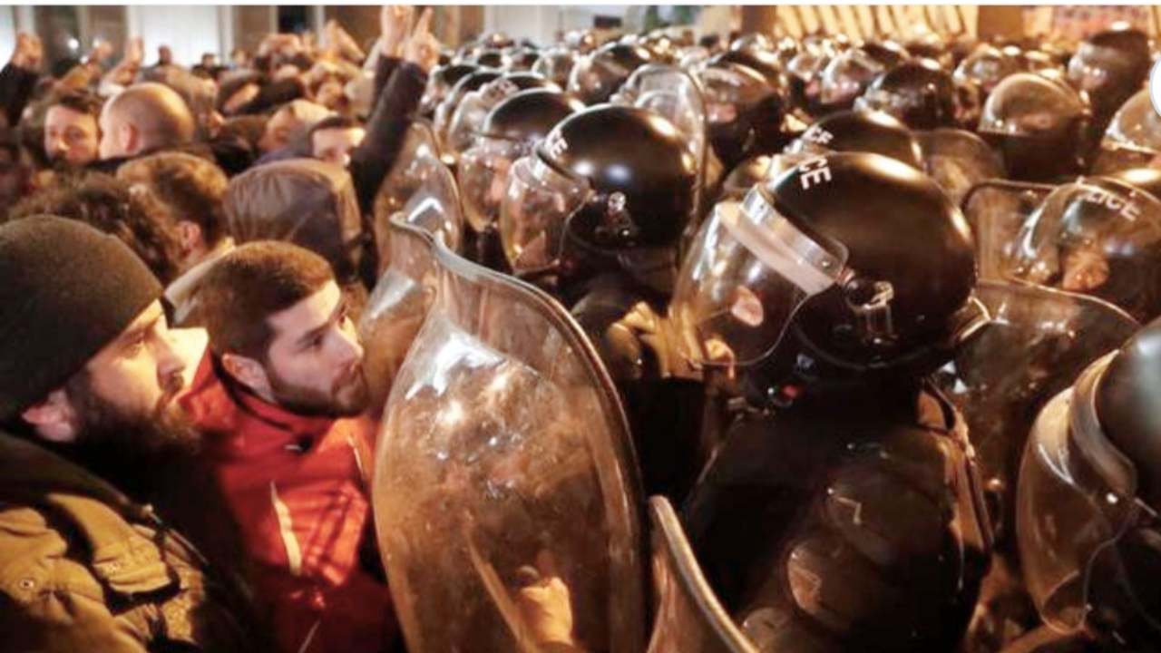 protesta in Georgia 