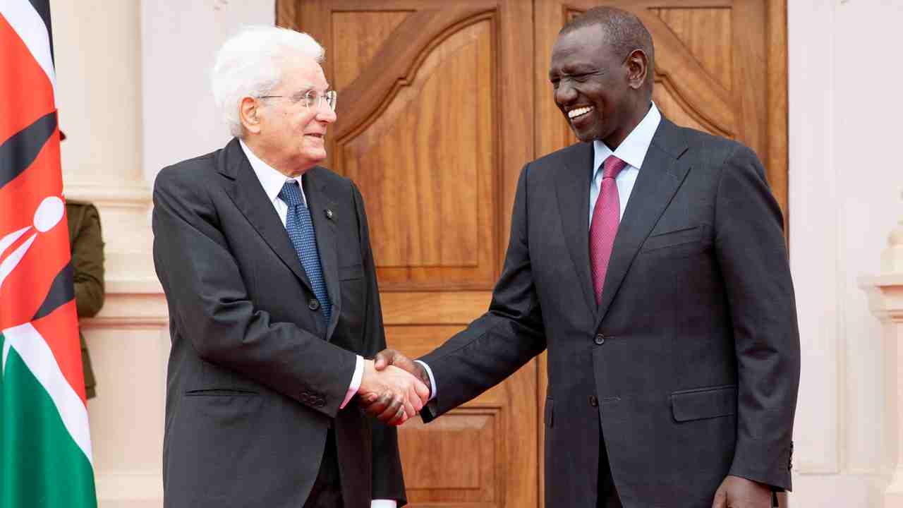 Sergio Mattarella e William Ruto