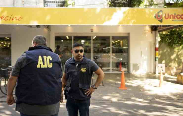 Supermercato colpito