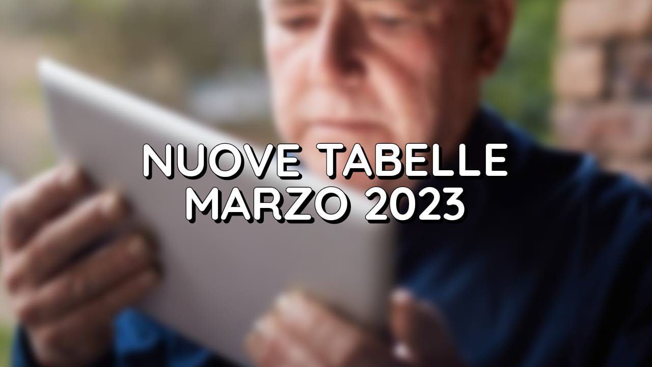 Tabelle di marzo 2023