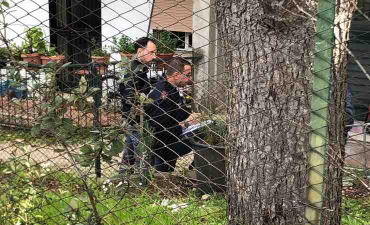 Terni, Polizia sul luogo dell'omicidio