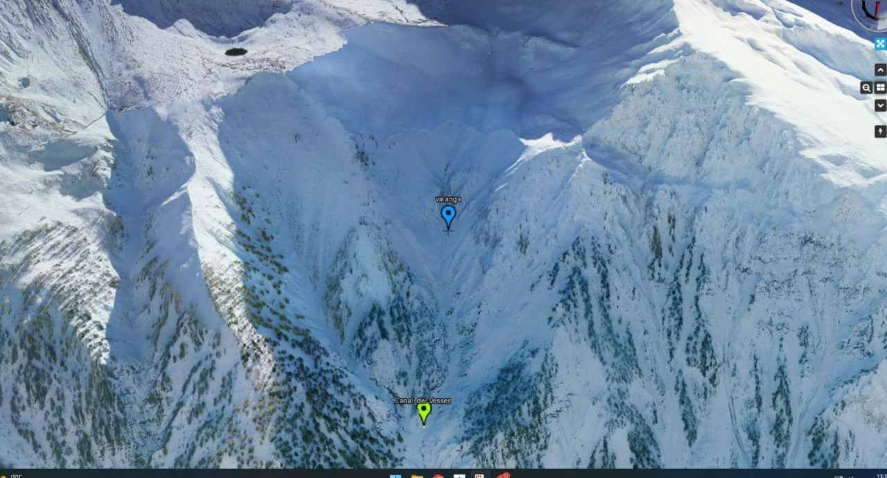 Valanga Courmayeur, fonte Soccorso Alpino