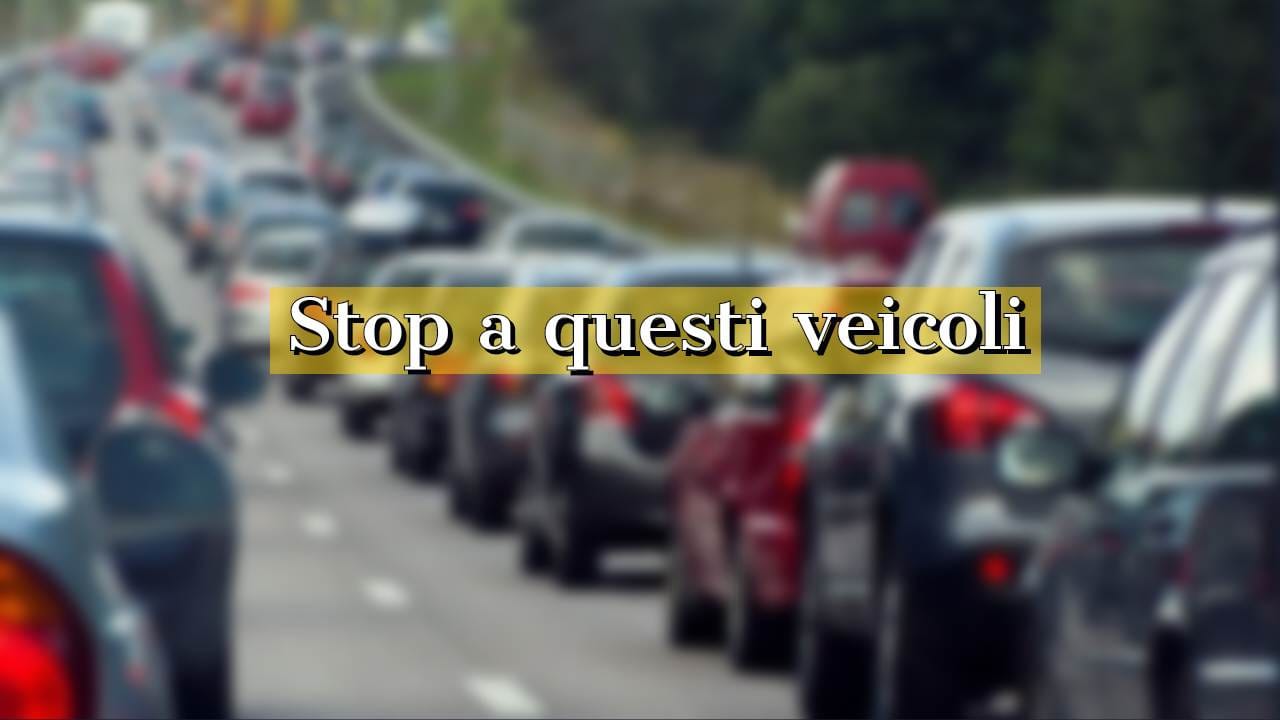 Codice della strada, scatta lo stop per questi veicoli