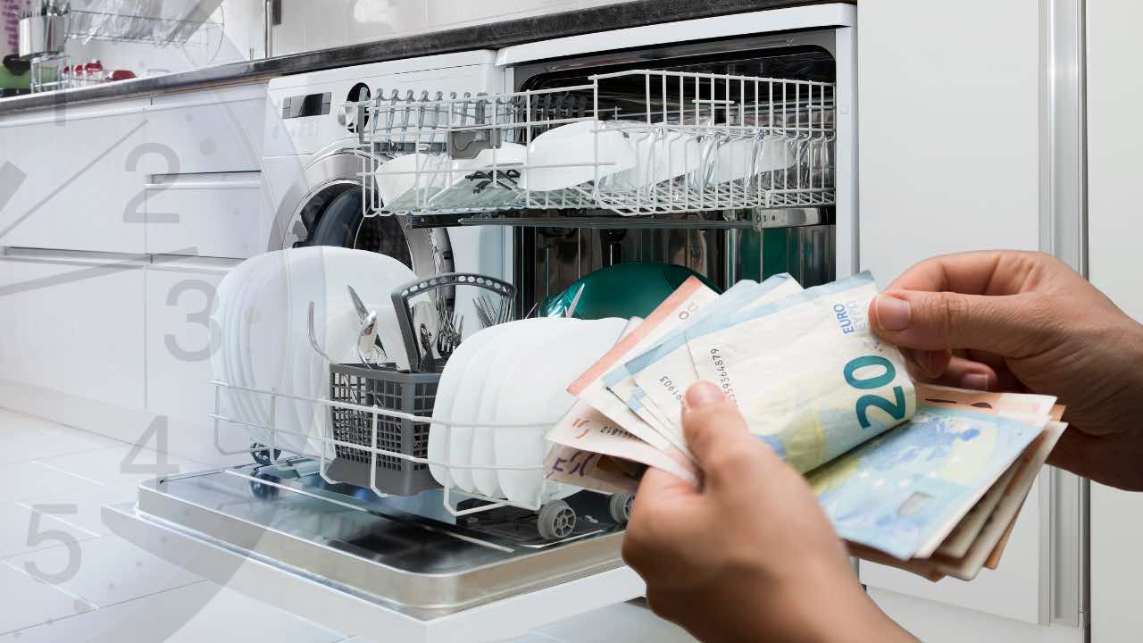 lavastoviglie e soldi