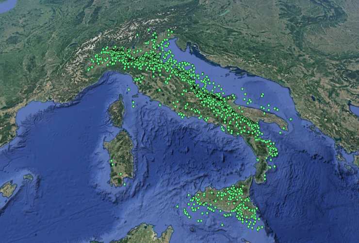Giacimenti di gas sul territorio italiano