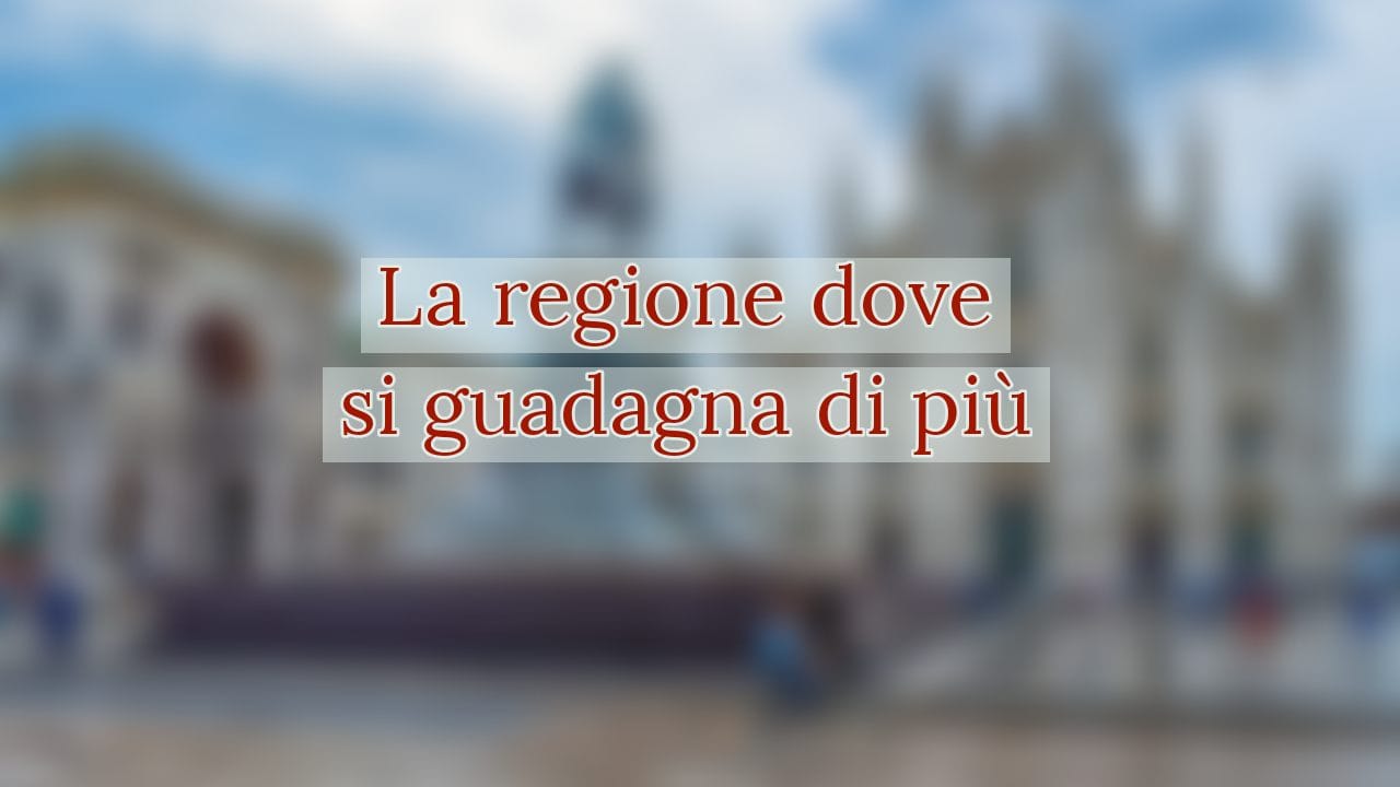 Italia, la regione più ricca