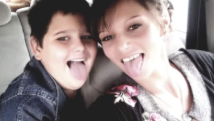 Antonio Bertoni con la mamma