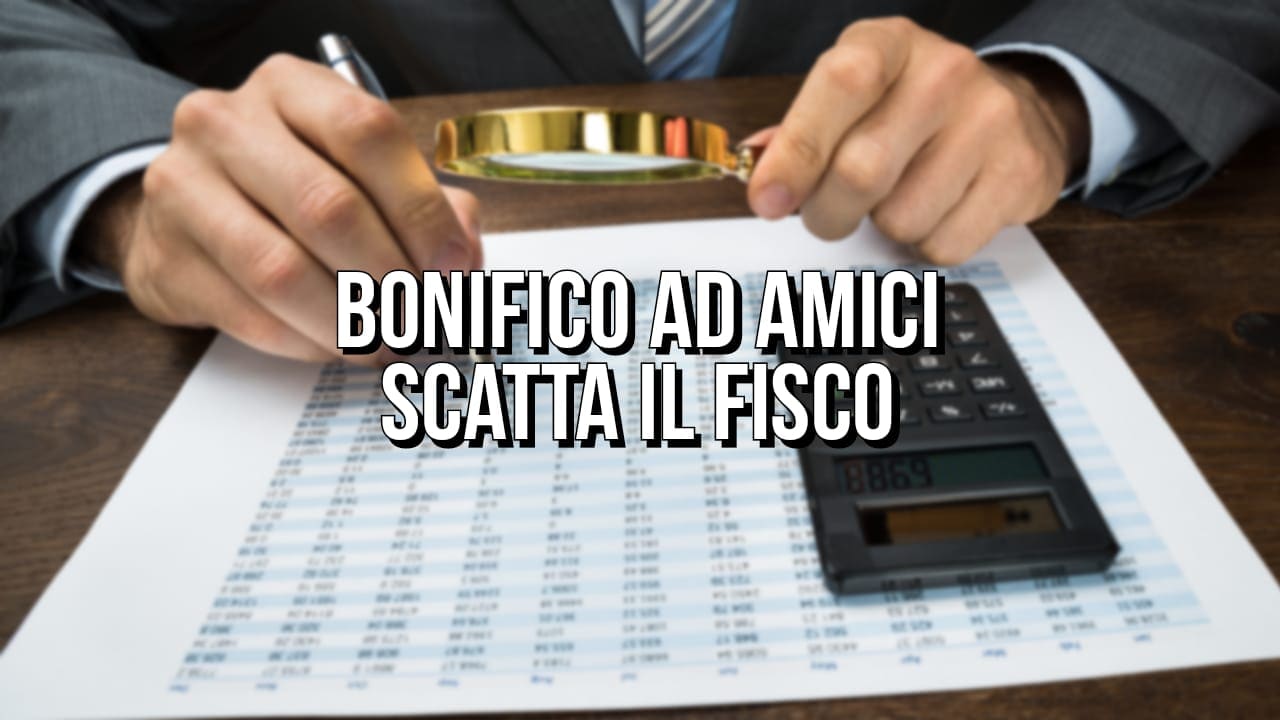 Bonifico ad amici