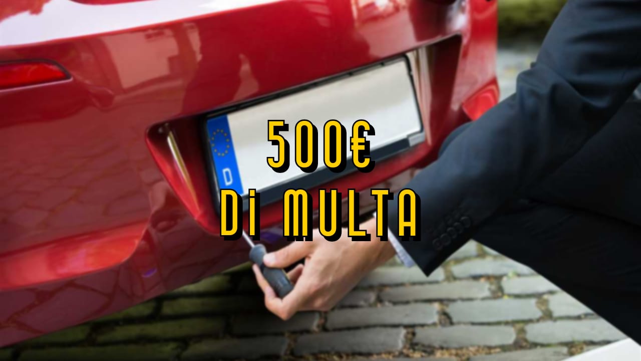 Cinquecento euro di multa