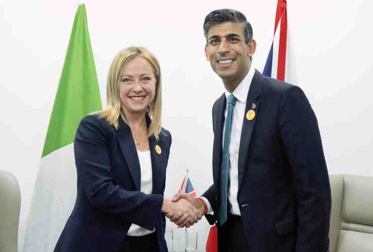 Giorgia Meloni e Rishi Sunak al Cop27