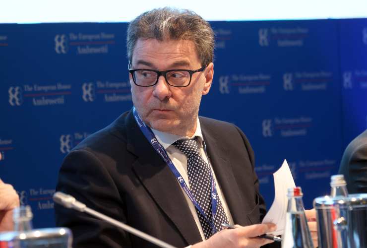 Il ministro dellEconomia e delle Finanze Giancarlo Giorgetti