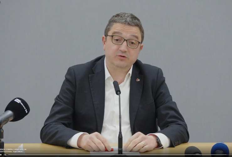 Il presidente della Provincia autonoma di Trento, Maurizio Fugatti