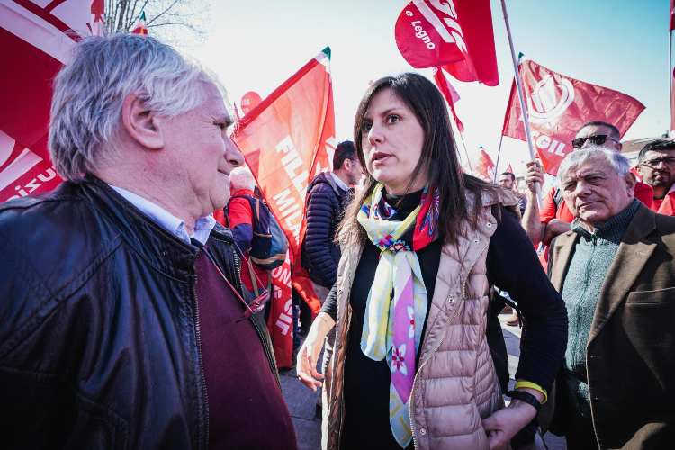 La capogruppo Pd Chiara Braga alla manifestazione "Fai la cosa buona"