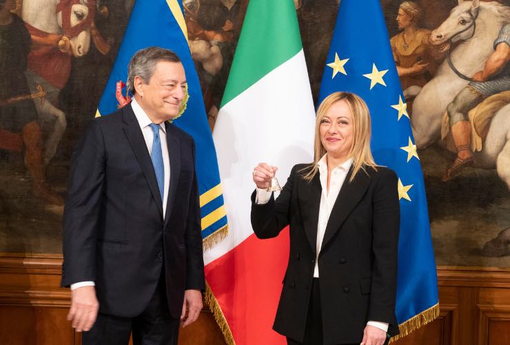 Mario Draghi e Giorgia Meloni