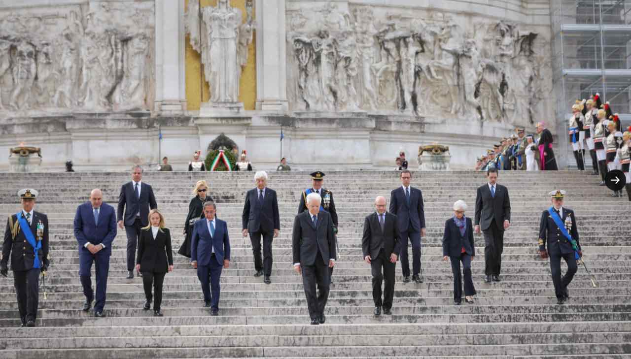 Roma, celebrazione Altare della Patria