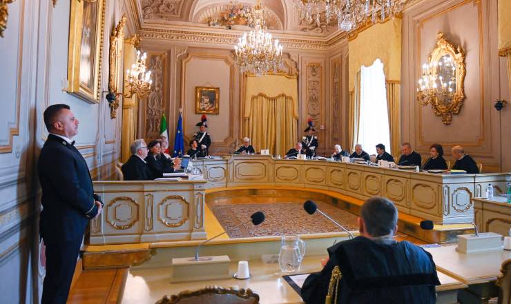 Roma, udienza pubblica della Consulta