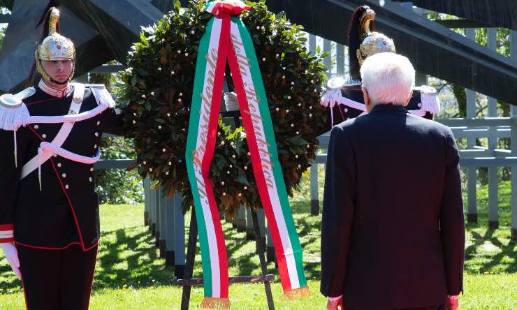 Il Presidente Sergio Mattarella a Cuneo al Parco della Resistenza