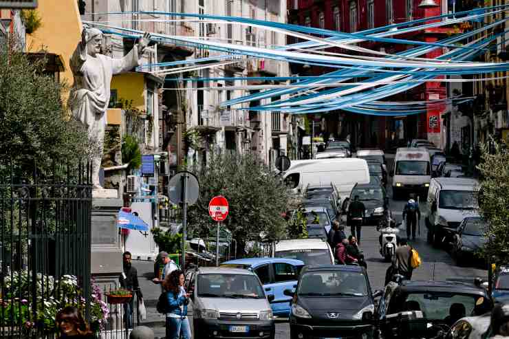 Striscioni festa Napoli