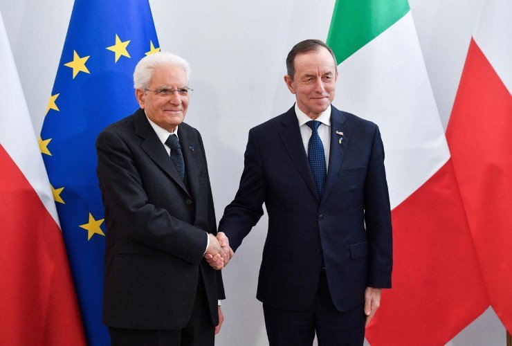 Tomasz Grodzki e Sergio Mattarella