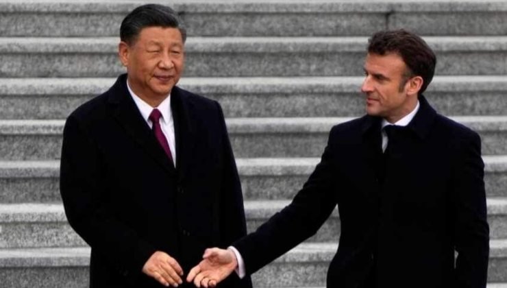 Macron e Xi Jinping 