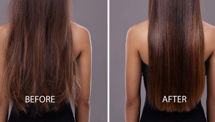 capelli sani prima e dopo 