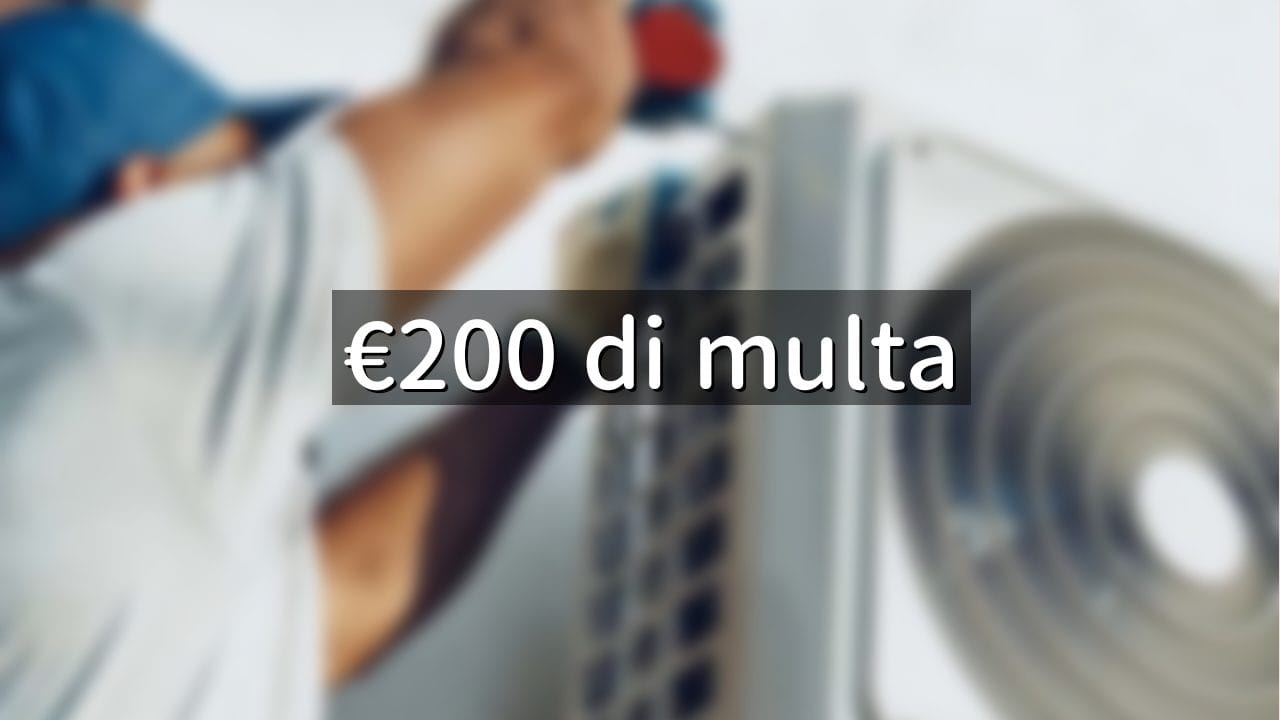 Condizionatore, così rischi 200 euro di multa dal vicino