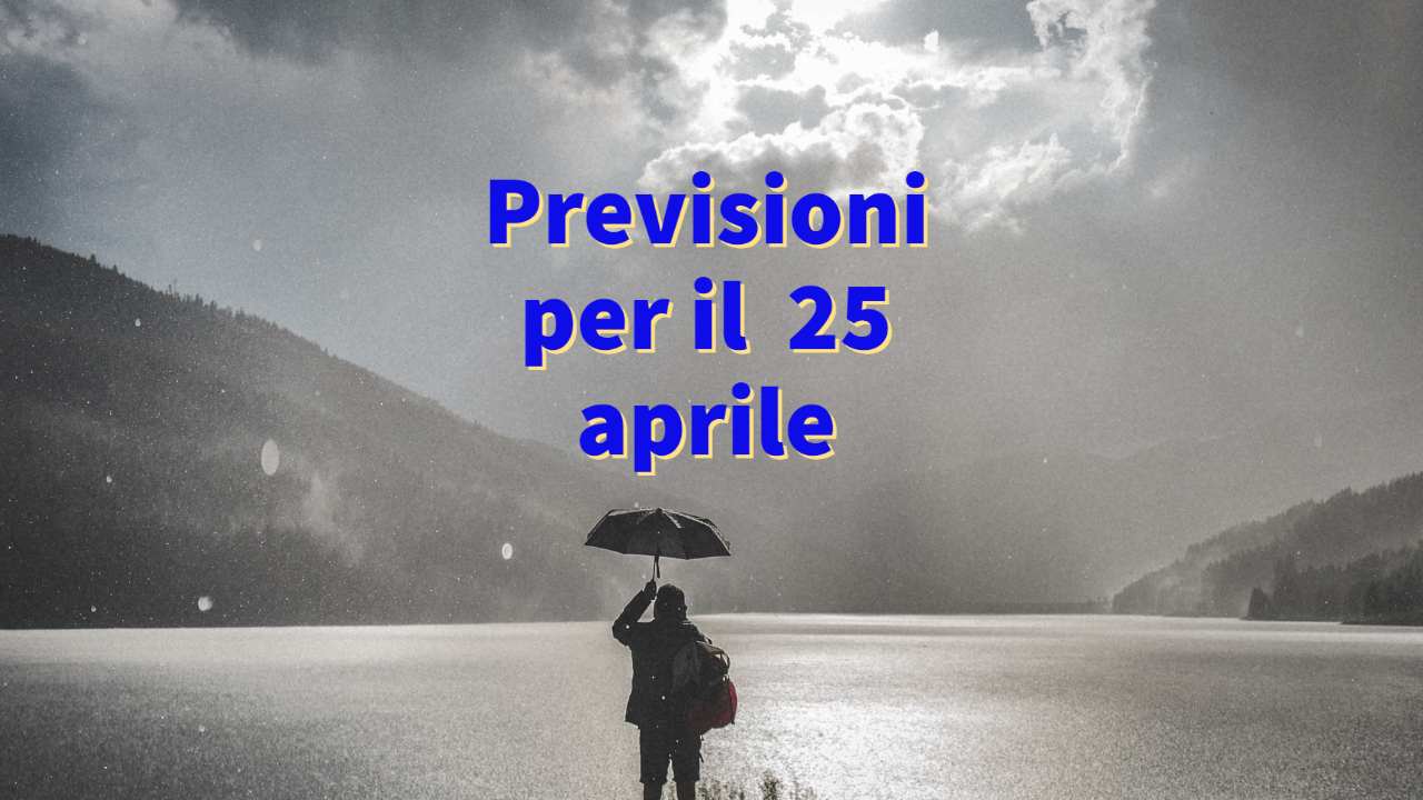 meteo 25 aprile