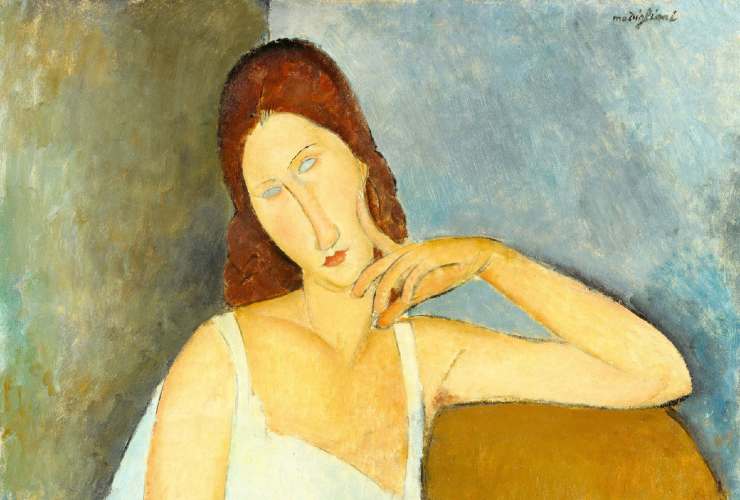 Ritratto di Modigliani: donna senza pupille