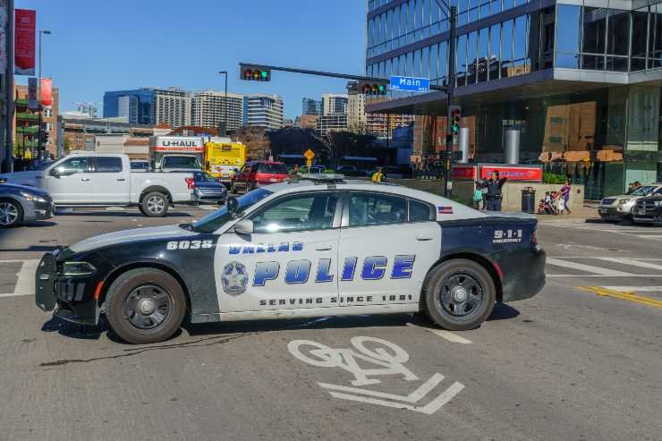 Auto polizia Texas, in Dallas