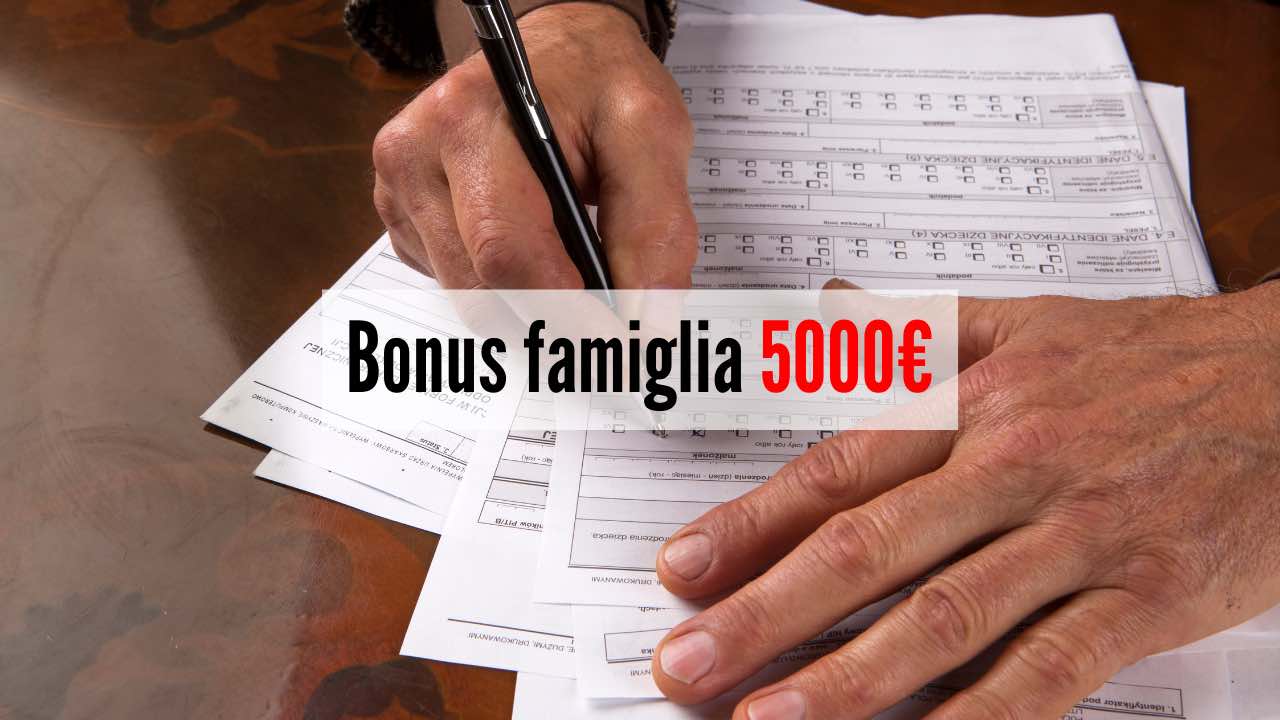 Bonus famiglia 5000 euro
