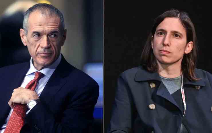 Carlo Cottarelli e Elly Schlein