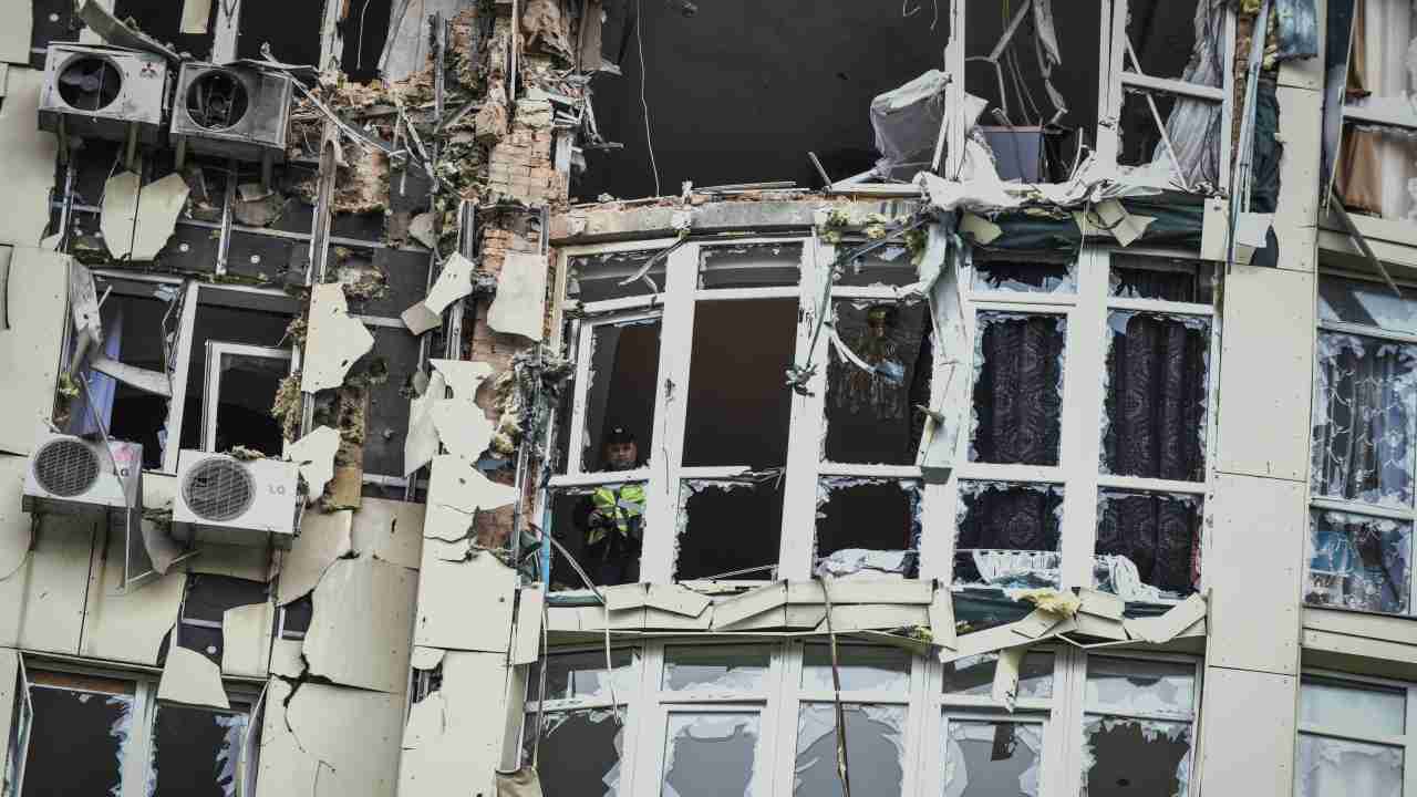 Edificio distrutto dai bombardamenti