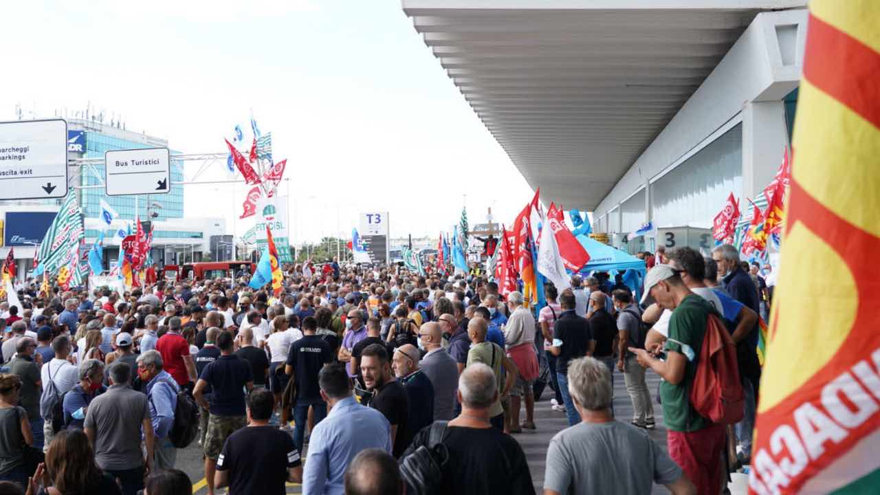 Fiumicino, sciopero lavoratori
