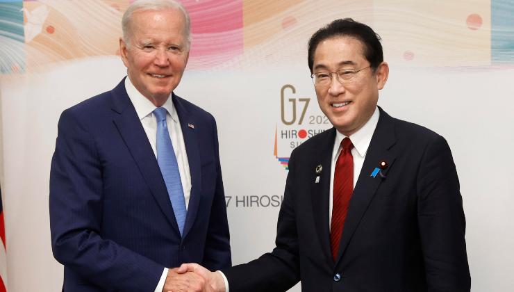 Biden e Kishida al G7 