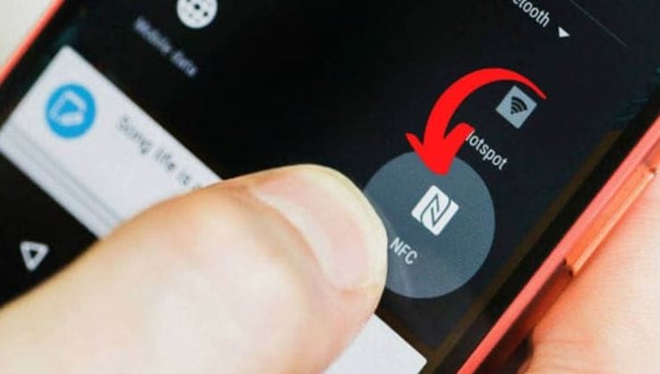 Icona NFC sul cellulare