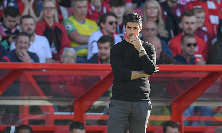 L'allenatore dell'Arsenal, Mikel Arteta