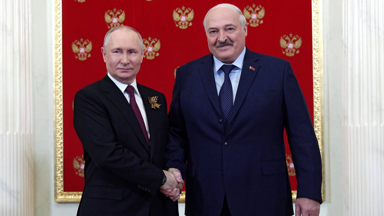 Putin e Lukashenko a Mosca 