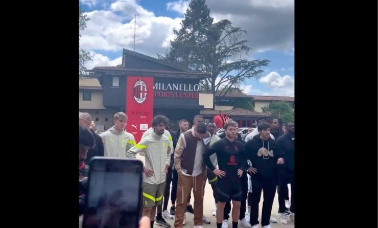 Milanello, giocatori del Milan