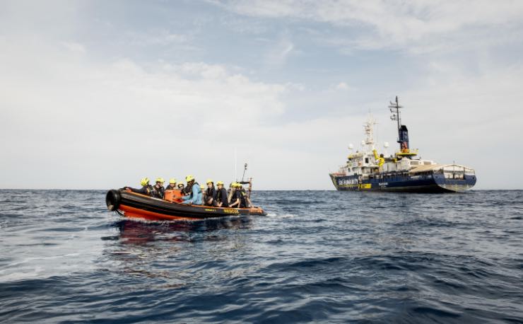 Operazione di soccorso in mare