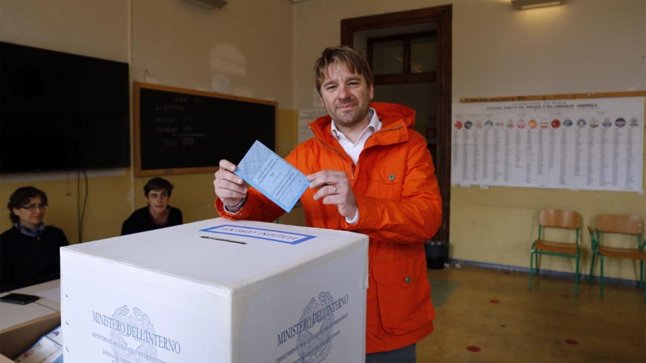 Paolo Martinelli alle votazioni