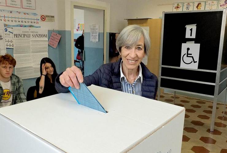 Rita Mariotti alle votazioni