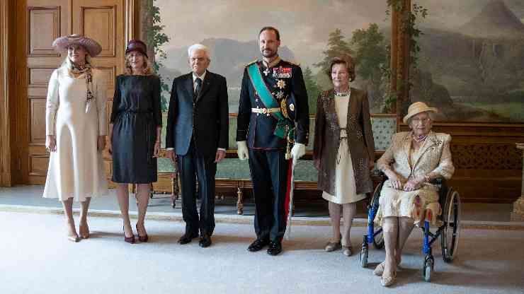 Sergio Mattarella in visita a Oslo